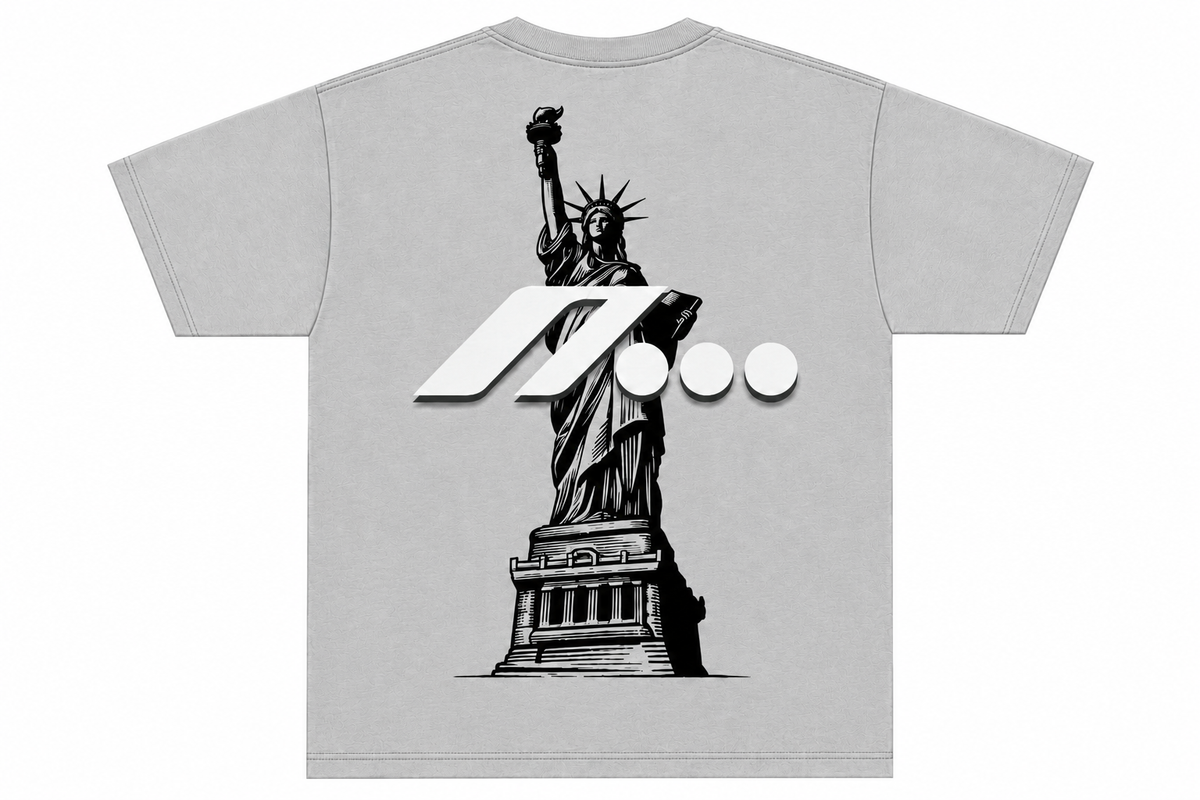 NY Boxy Tee Grey