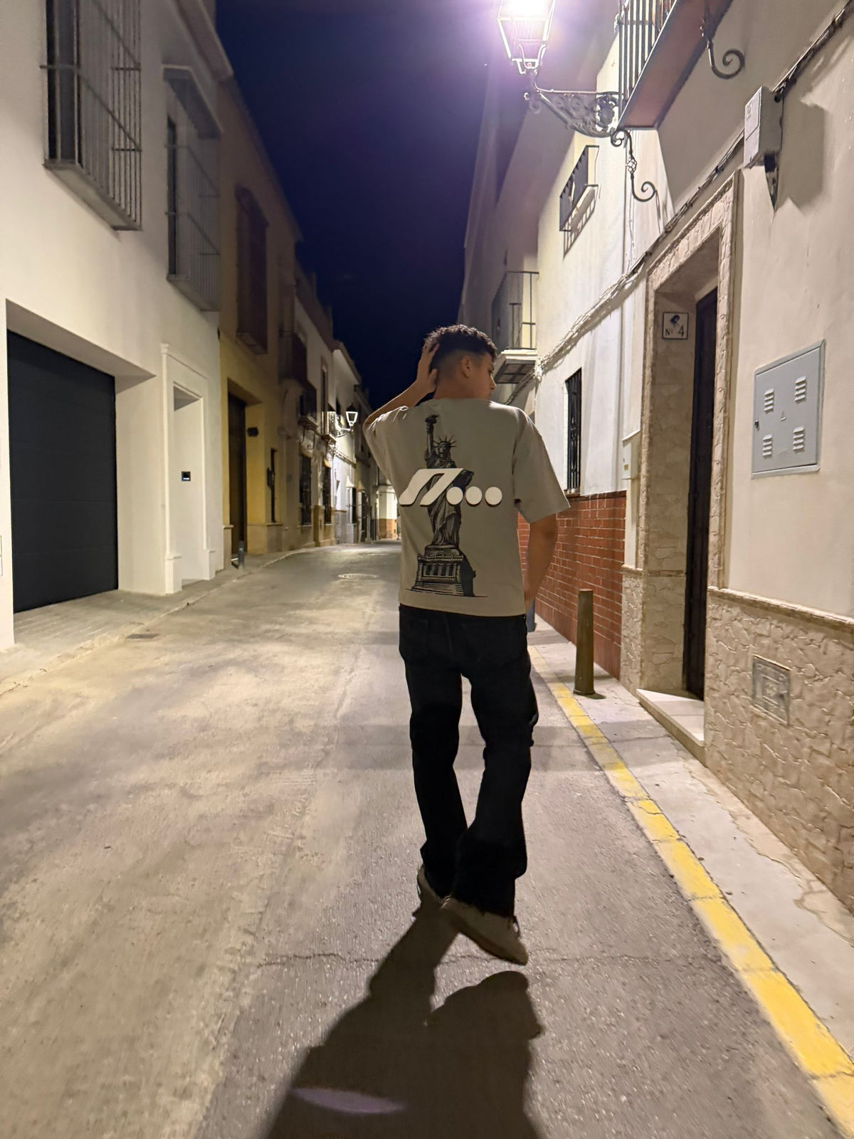 NY Boxy Tee Grey